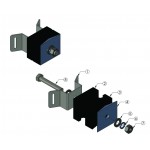 FIBERLIGN DOWNLEAD CUSHIONED MONO POLE CLAMP